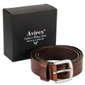 Pull Up Leather Belt - Dark Brown (BLT18-910)