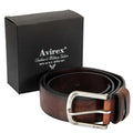 Pull Up Leather Belt - Dark Brown (BLT19-910)