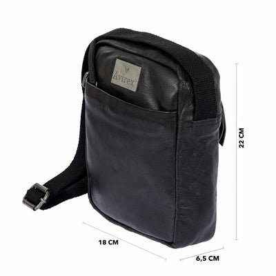 Mayday Leather Crossbody S - Black (MDY02-100)