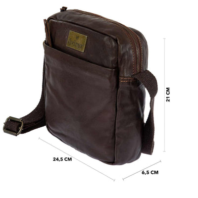 Mayday Leather Crossbody M - Brown (MDY06-900)