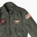 CWU Patches Light Nylon Bomber Jacket - Military Green